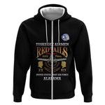 Personalized Red Tails Legacy Zip Hoodie WWII Legacy Tribute - Black Color - African Pride