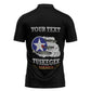 Personalized Red Tails Legacy Zipper Polo Shirt Tuskegee Airmen WWII Heroes - Black Color