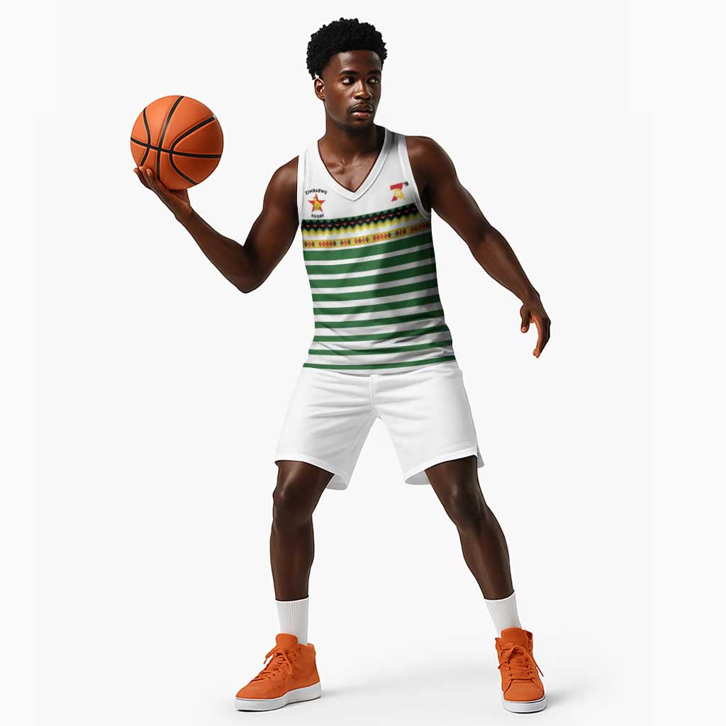 Zimbabwe Rugby Sevens Custom Basketball Jersey Go Cheetahs - African Pride