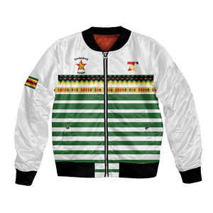 Zimbabwe Rugby Sevens Custom Bomber Jacket Go Cheetahs - African Pride