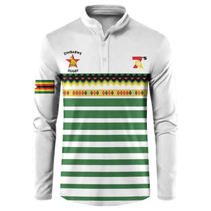 Zimbabwe Rugby Sevens Custom Button Sweatshirt Go Cheetahs Go