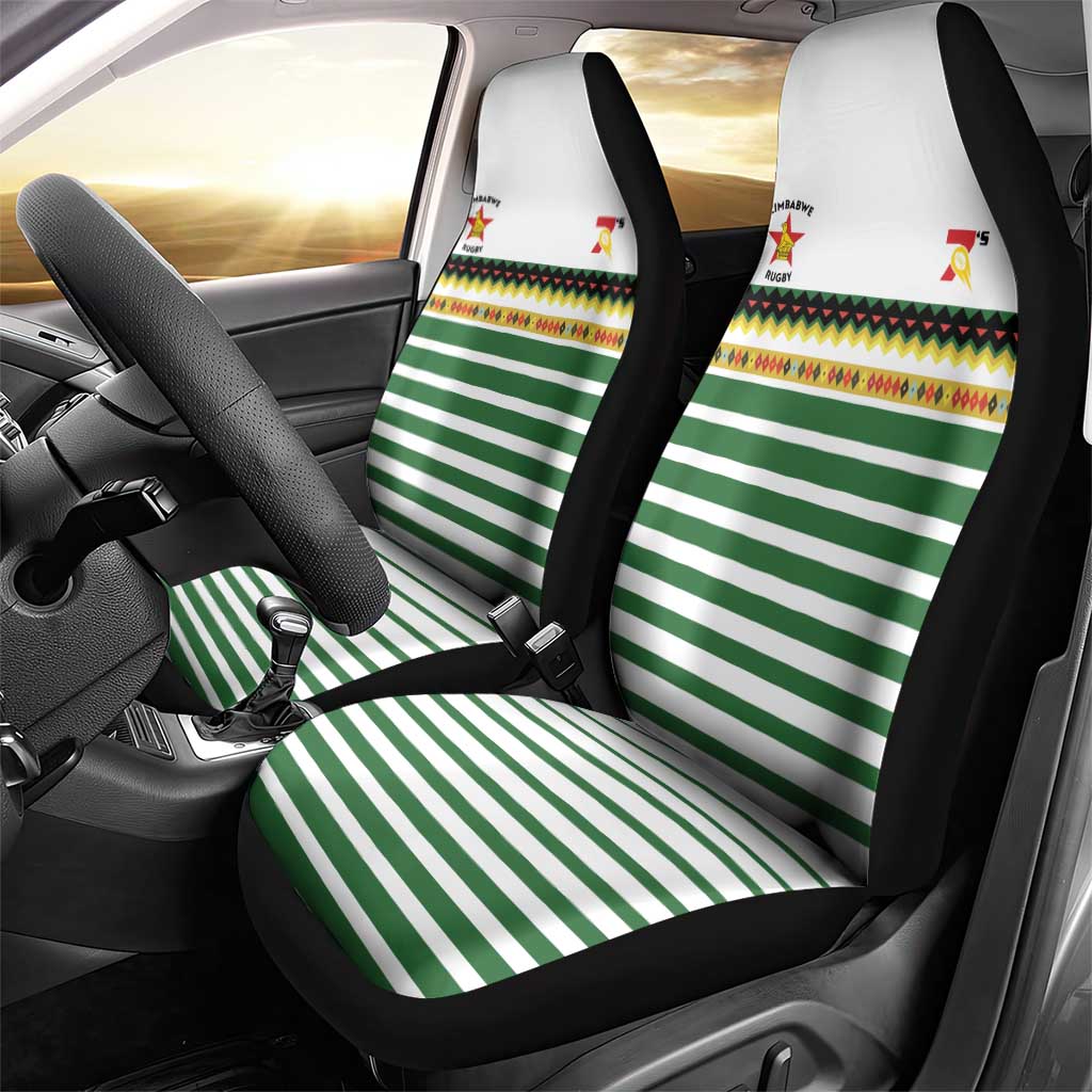 Zimbabwe Rugby Sevens Car Seat Cover Go Cheetahs - African Pride