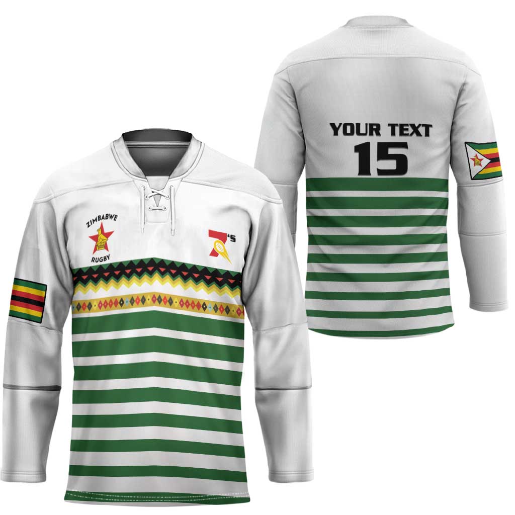Zimbabwe Rugby Sevens Custom Hockey Jersey Go Cheetahs Go