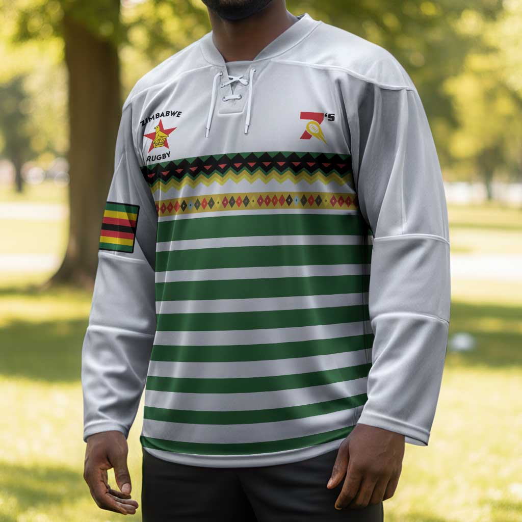 Zimbabwe Rugby Sevens Custom Hockey Jersey Go Cheetahs Go
