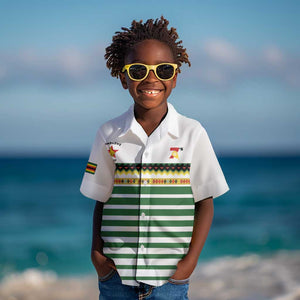 Zimbabwe Rugby Sevens Custom Kid Hawaiian Shirt Go Cheetahs - African Pride