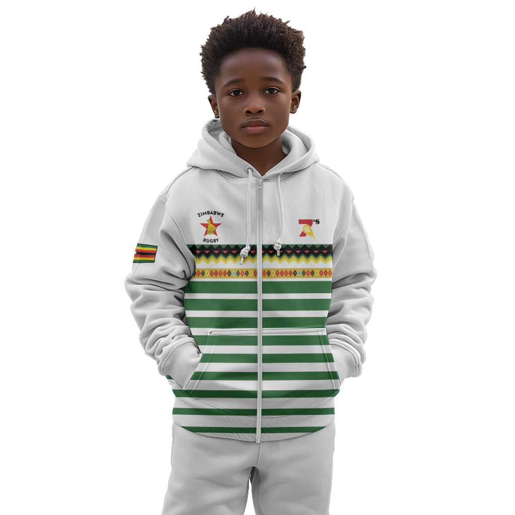 Zimbabwe Rugby Sevens Custom Kid Hoodie Go Cheetahs - African Pride