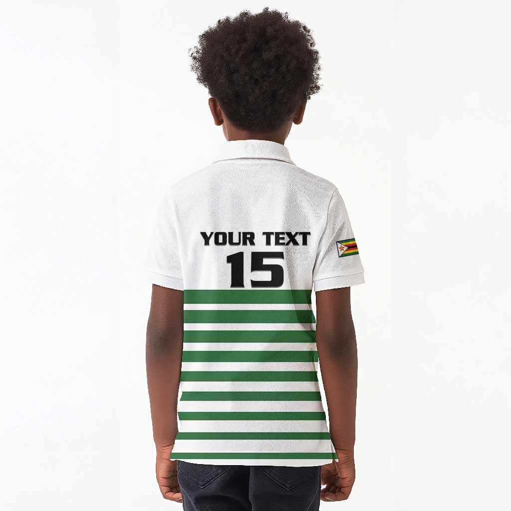 Zimbabwe Rugby Sevens Custom Kid Polo Shirt Go Cheetahs - African Pride