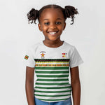 Zimbabwe Rugby Sevens Custom Kid T shirt Go Cheetahs - African Pride