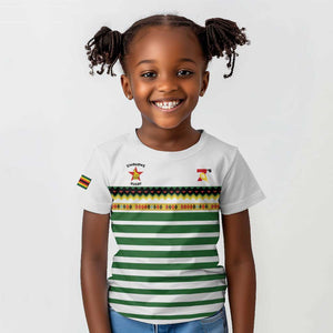 Zimbabwe Rugby Sevens Custom Kid T shirt Go Cheetahs - African Pride