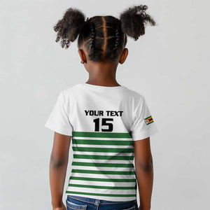 Zimbabwe Rugby Sevens Custom Kid T shirt Go Cheetahs - African Pride