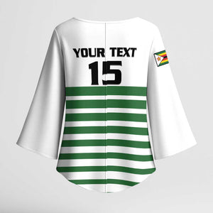 Zimbabwe Rugby Sevens Custom Kimono Sleeve Blouse Go Cheetahs Go