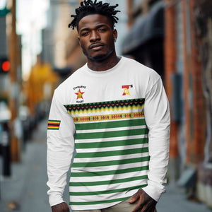 Zimbabwe Rugby Sevens Custom Long Sleeve Shirt Go Cheetahs - African Pride