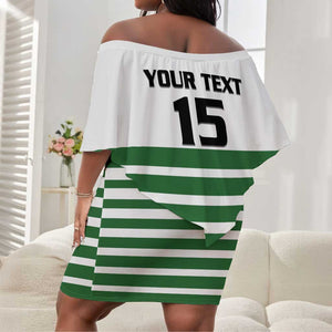 Zimbabwe Rugby Sevens Custom Off Shoulder Short Dress Go Cheetahs - African Pride