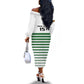 Zimbabwe Rugby Sevens Custom Off The Shoulder Long Sleeve Dress Go Cheetahs - African Pride