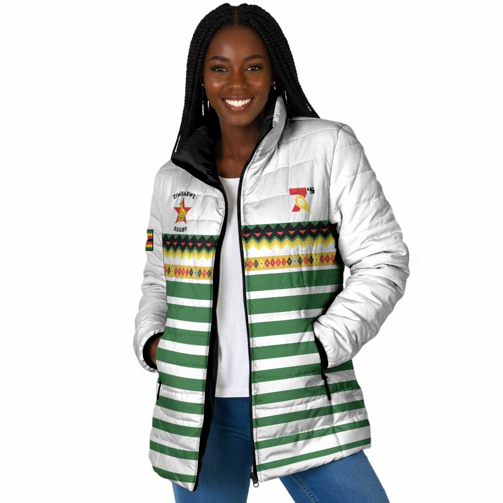 Zimbabwe Rugby Sevens Custom Padded Jacket Go Cheetahs Go
