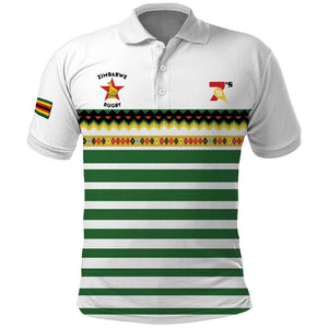 Zimbabwe Rugby Sevens Custom Polo Shirt Go Cheetahs - African Pride