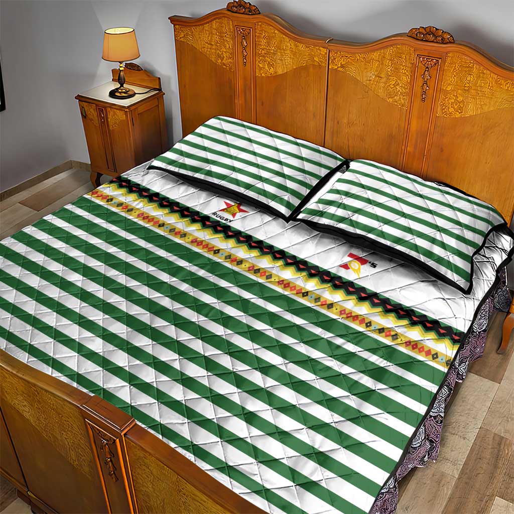 Zimbabwe Rugby Sevens Quilt Bed Set Go Cheetahs - African Pride