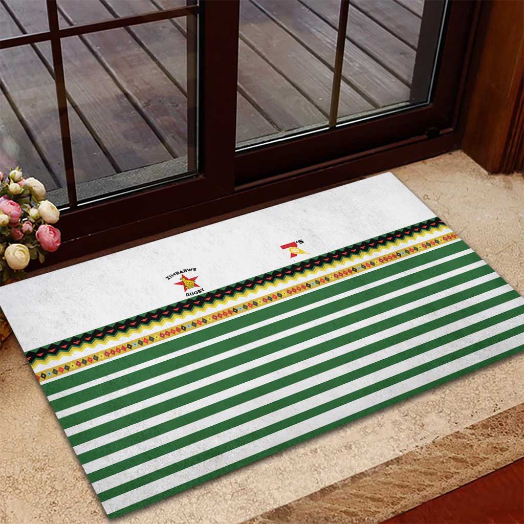 Zimbabwe Rugby Sevens Rubber Doormat Go Cheetahs - African Pride
