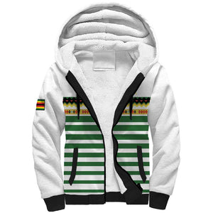 Zimbabwe Rugby Sevens Custom Sherpa Hoodie Go Cheetahs - African Pride