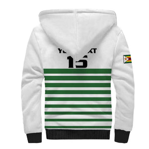 Zimbabwe Rugby Sevens Custom Sherpa Hoodie Go Cheetahs - African Pride