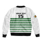 Zimbabwe Rugby Sevens Custom Sleeve Zip Bomber Jacket Go Cheetahs - African Pride