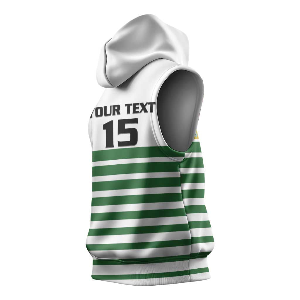 Zimbabwe Rugby Sevens Custom Sleeveless Hoodie Go Cheetahs - African Pride