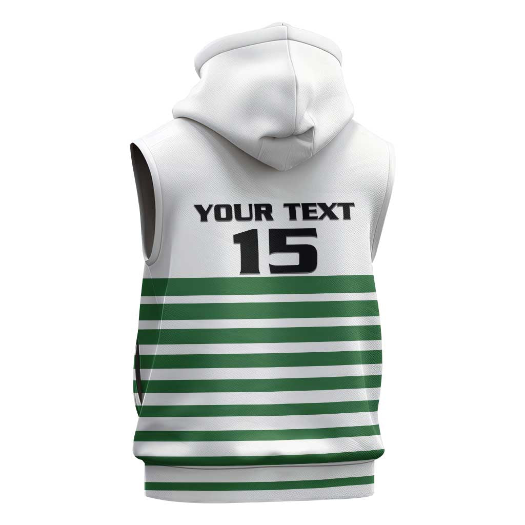 Zimbabwe Rugby Sevens Custom Sleeveless Zip Hoodie Go Cheetahs - African Pride