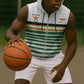 Zimbabwe Rugby Sevens Custom Sleeveless Zip Hoodie Go Cheetahs - African Pride