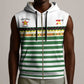 Zimbabwe Rugby Sevens Custom Sleeveless Zip Hoodie Go Cheetahs - African Pride