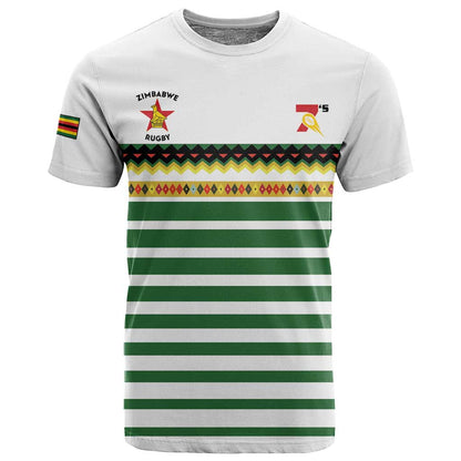 Zimbabwe Rugby Sevens Custom T shirt Go Cheetahs - African Pride