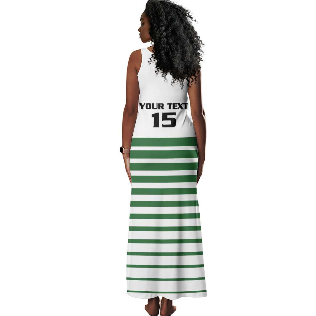 Zimbabwe Rugby Sevens Custom Tank Maxi Dress Go Cheetahs - African Pride