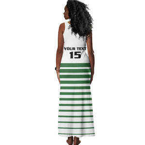 Zimbabwe Rugby Sevens Custom Tank Maxi Dress Go Cheetahs - African Pride