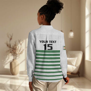 Zimbabwe Rugby Sevens Custom Women Casual Shirt Go Cheetahs - African Pride