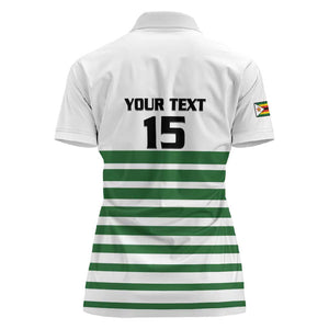 Zimbabwe Rugby Sevens Custom Women Polo Shirt Go Cheetahs - African Pride