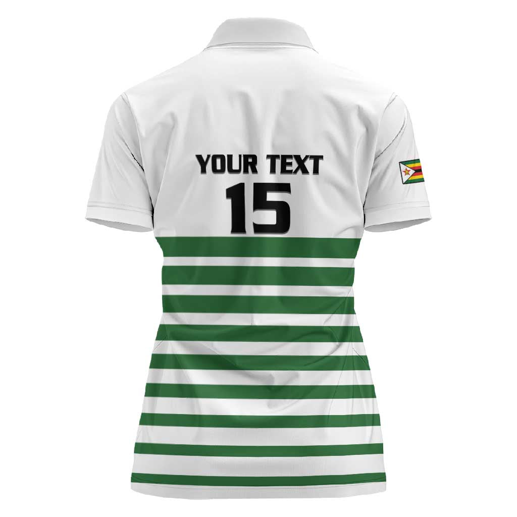 Zimbabwe Rugby Sevens Custom Women Polo Shirt Go Cheetahs - African Pride