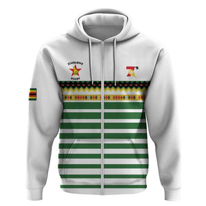 Zimbabwe Rugby Sevens Custom Zip Hoodie Go Cheetahs - African Pride
