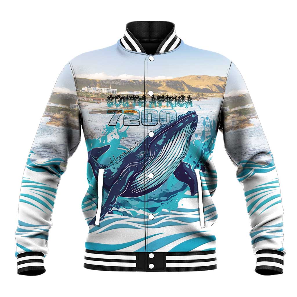 Personalized South Africa Whale Hermanus Fest Baseball Jacket - African Pride