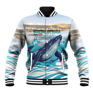 Personalized South Africa Whale Hermanus Fest Baseball Jacket - African Pride