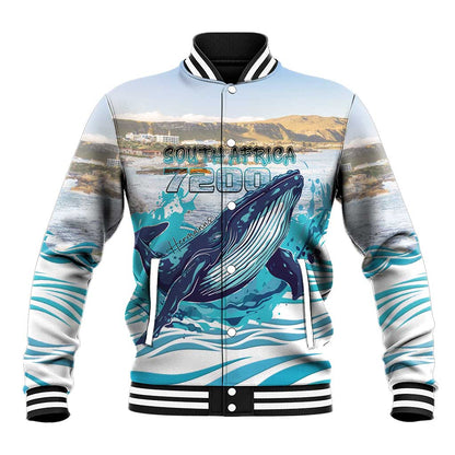 Personalized South Africa Whale Hermanus Fest Baseball Jacket - African Pride