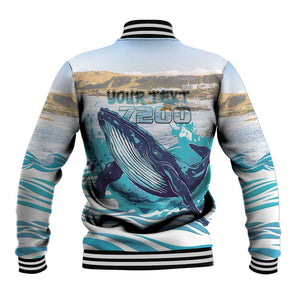 Personalized South Africa Whale Hermanus Fest Baseball Jacket - African Pride