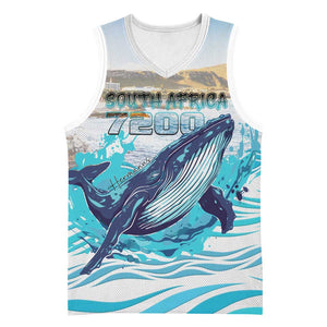 Personalized South Africa Whale Hermanus Fest Basketball Jersey - African Pride