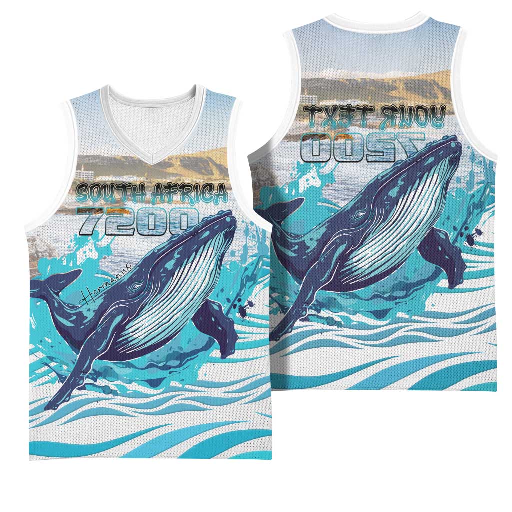 Personalized South Africa Whale Hermanus Fest Basketball Jersey - African Pride