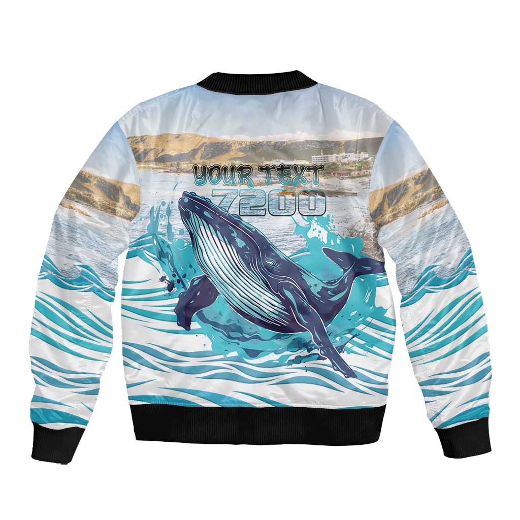 Personalized South Africa Whale Hermanus Fest Bomber Jacket - African Pride