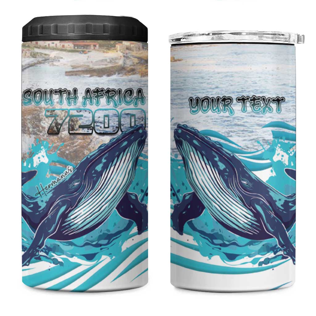 Personalized South Africa Whale Hermanus Fest 4 in 1 Can Cooler Tumbler - African Pride