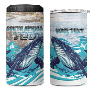Personalized South Africa Whale Hermanus Fest 4 in 1 Can Cooler Tumbler - African Pride