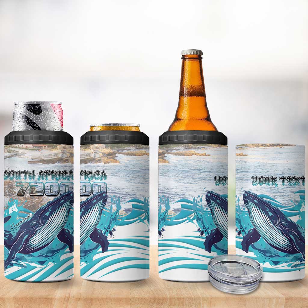 Personalized South Africa Whale Hermanus Fest 4 in 1 Can Cooler Tumbler - African Pride