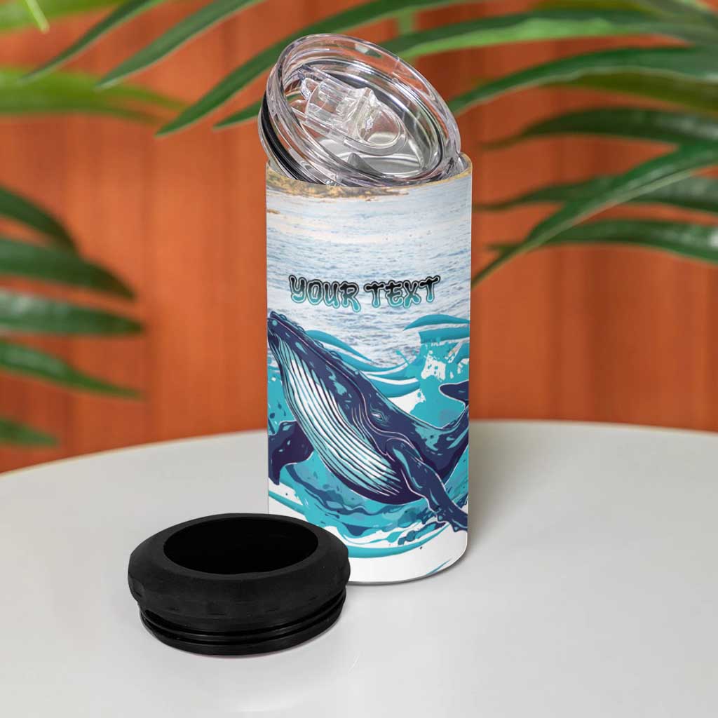 Personalized South Africa Whale Hermanus Fest 4 in 1 Can Cooler Tumbler - African Pride