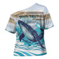 Personalized South Africa Whale Cross Shoulder Shirt Hermanus Fest
