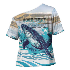 Personalized South Africa Whale Cross Shoulder Shirt Hermanus Fest