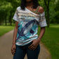 Personalized South Africa Whale Cross Shoulder Shirt Hermanus Fest